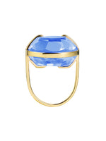 Blue crystal ring