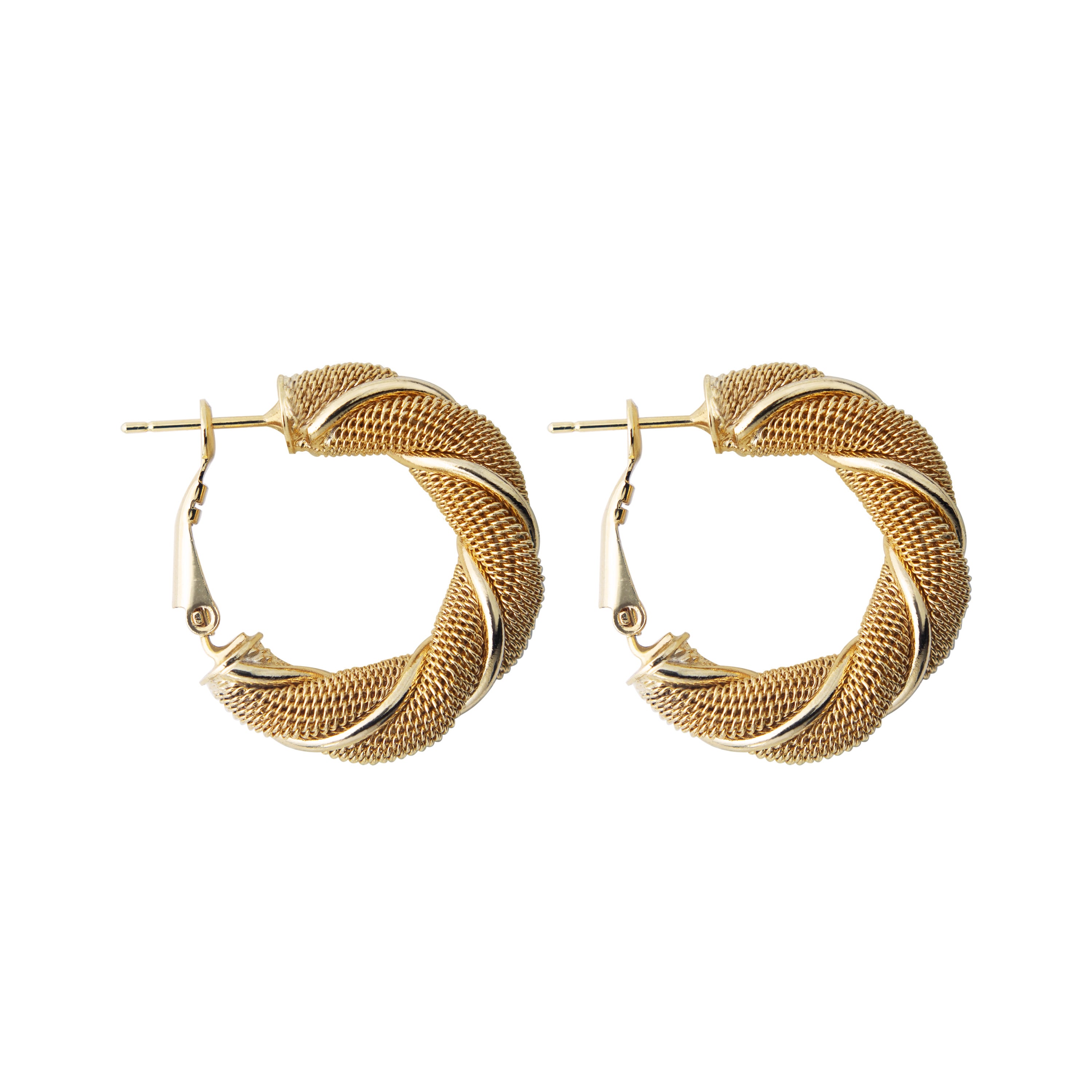 Twisted hoop earrings