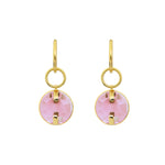 Rose crystal earrings