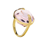 Rose crystal ring